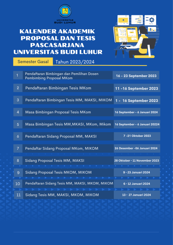 Kalender Akademik Dan Administrasi Pascasarjana Semester Gasal 2023/ ...